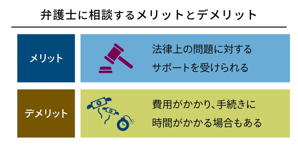 弁護士に相談するメリットとデメリット