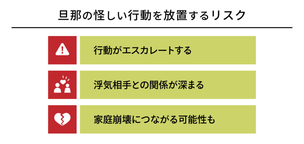 旦那の怪しい行動を放置するリスク